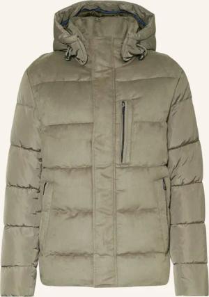 STROKESMAN'S Steppjacke im Materialmix mit abnehmbarer Kapuze