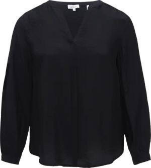 Strukturierte Bluse aus Viskosemix mit Raffung