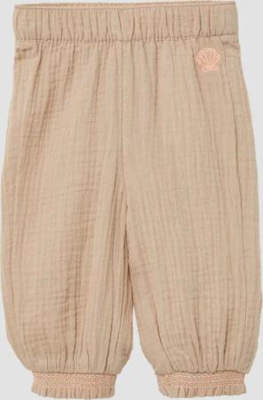 Strukturierte Hose im Loose Fit mit Smok-Details