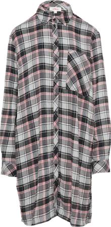 Strukturierte Longbluse aus Viskosemix