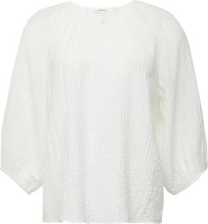 Strukturierte Relaxed-Fit-Bluse mit Raffungen und Raglanärmeln