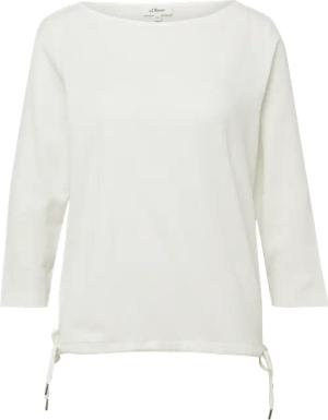 Strukturierte Shirt-Bluse mit U-Boot-Ausschnitt