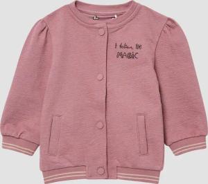 Strukturierte Sweatjacke mit Stickerei