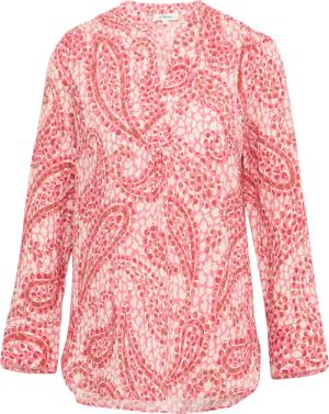 Strukturierte Tunikabluse mit 3/4-Ärmeln