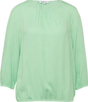 Strukturierte Viskose-Bluse mit Raff-Details