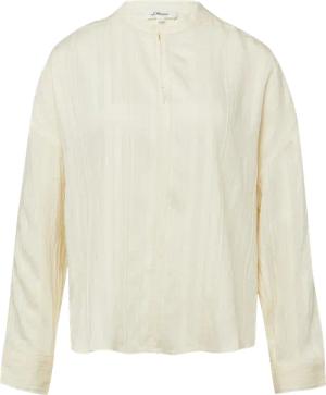 Strukturierte Viskosemix-Bluse im Relaxed Fit