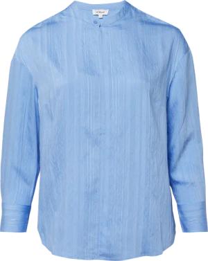 Strukturierte Viskosemix-Bluse im Relaxed Fit