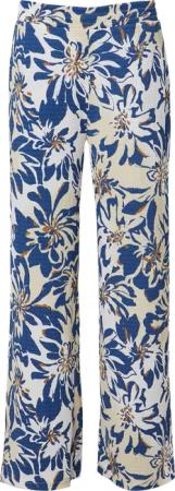 Strukturierte Wide-Leg-Hose im Relaxed Fit mit All-over-Muster