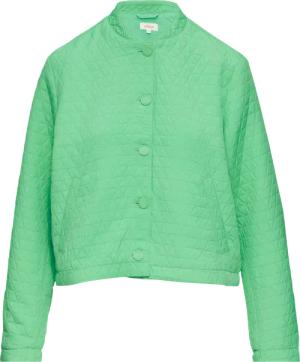 Strukturierter Blouson mit Stehkragen und Knopfleiste