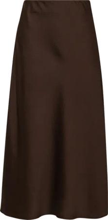 Strukturierter Midi-Rock aus fließender Ware