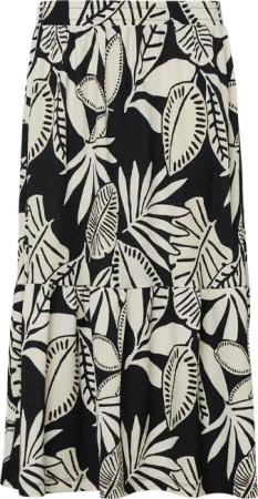 Strukturierter Midi-Rock mit Raffung