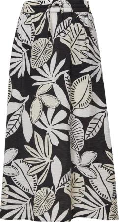 Strukturierter Midirock aus Viskosemix