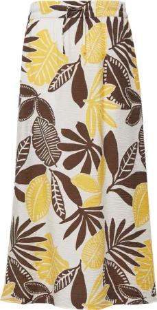 Strukturierter Midirock aus Viskosemix