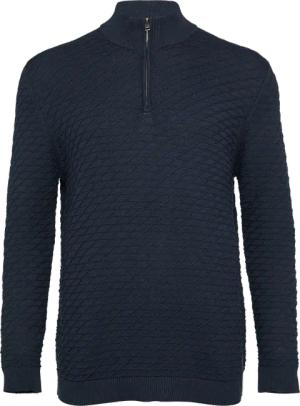 Strukturierter Pullover mit Half-Zip