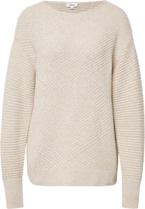 Strukturierter Strickpullover in Oversize mit Rippbündchen