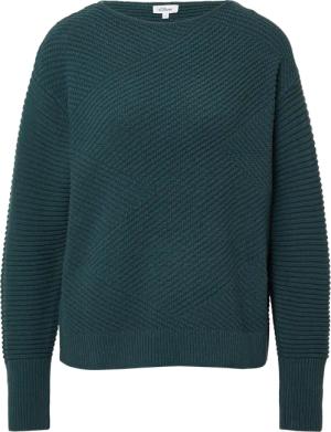 Strukturierter Strickpullover in Oversize mit Rippbündchen