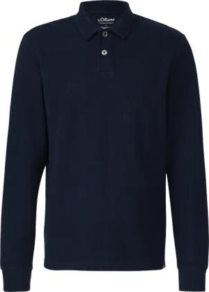 Strukturiertes Baumwoll-Poloshirt