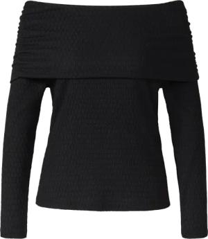 Strukturiertes Off-Shoulder-Shirt im Slim Fit