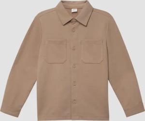Strukturiertes Overshirt mit Hemdkragen und Brusttaschen