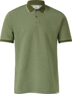 Strukturiertes Poloshirt aus Baumwolle in Two-Tone-Optik