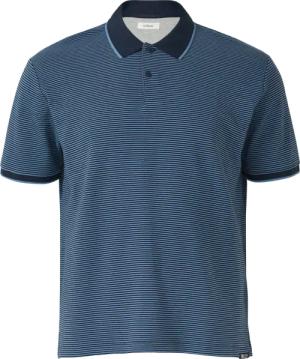 Strukturiertes Poloshirt aus Baumwolle in Two-Tone-Optik