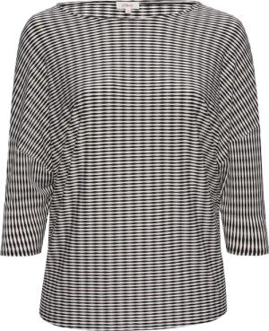 Strukturiertes Shirt mit Fledermausärmeln