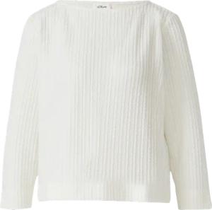 Strukturiertes Shirt mit verkürztem Ärmel