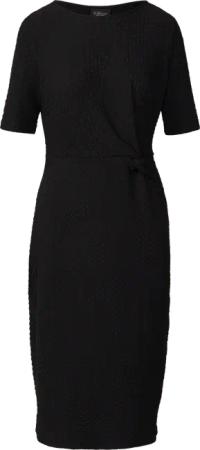 Strukturiertes Slim-Fit-Kleid mit Knotendetail