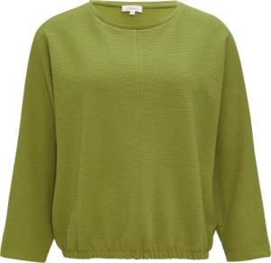 Strukturiertes Sweatshirt mit Fledermausarm im O-Shape