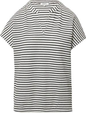 Strukturiertes T-Shirt im O-Shape