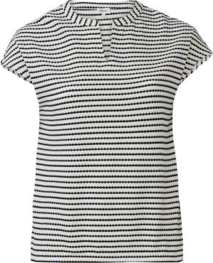 Strukturiertes T-Shirt im O-Shape