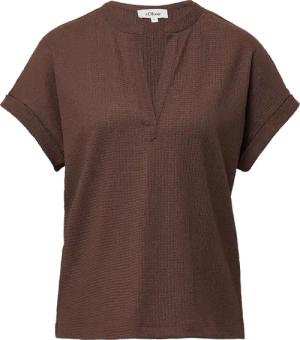 Strukturiertes T-Shirt im Relaxed Fit mit V-Ausschnitt