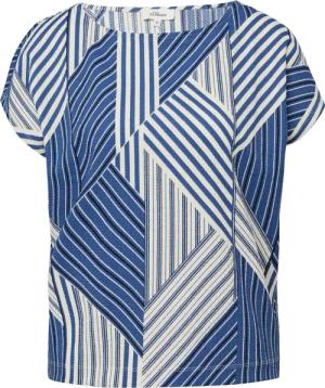 Strukturiertes T-Shirt mit All-over-Print