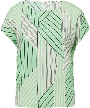 Strukturiertes T-Shirt mit All-over-Print