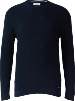 Strukturmix-Pullover aus reiner Baumwolle