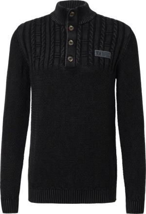 Strukturmix-Troyer aus Baumwolle mit Garment Dye