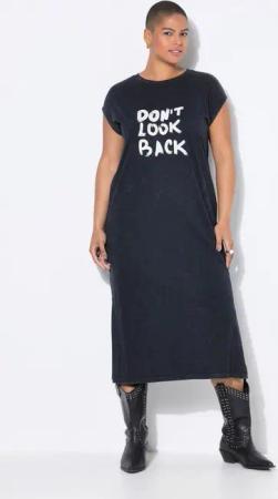 Studio Untold Jerseykleid Midikleid Oversize Shape Jersey Statementprint