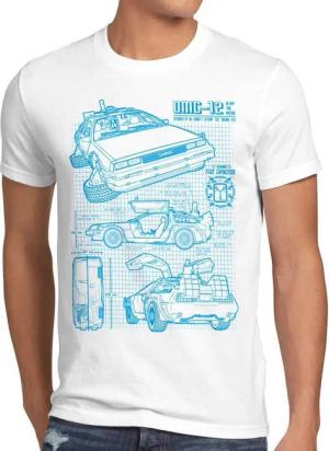 style3 T-Shirt Delorean DMC-12 zurück in die zukunft back to the future marty mcfly