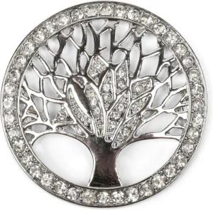 styleBREAKER Brosche Lebensbaum Magnet Brosche mit Strass (1-tlg)