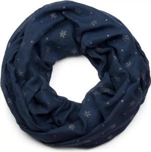 styleBREAKER Loop Loop mit glitzerndem Schneeflocken Print, (1-St)