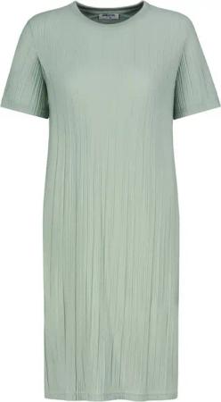 SUBLEVEL Shirtkleid Modernes Outfit mit Rundhalsausschnitt und Kurzarm (knielang) Ripped_Dress