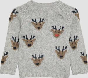 Süßer Strickpullover mit Weihnachtsmotiv