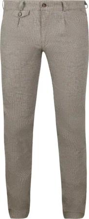 Suitable Chino Pico Pleat Flanel Druck Beige - Größe 98