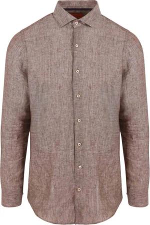 Suitable Hemd Leinen Taupe - Größe 38