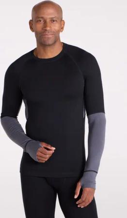 Summit Merino Herrentop mit Rundhalsausschnitt - Schwarz