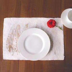 Sundara Tischsets "Imprint" aus handgeschöpftem Recycling Baumwollpapier, Natur