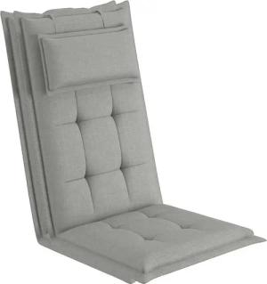 sunnypillow Hochlehnerauflage Gartenstuhlauflagen mit abnehmbarem Kopfpolster 120x50x9 cm, (2 St), Auflage Polsterauflagen UV-Lichtecht