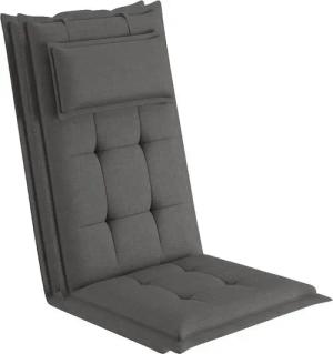 sunnypillow Hochlehnerauflage Gartenstuhlauflagen mit abnehmbarem Kopfpolster 120x50x9 cm, (2 St), Auflage Polsterauflagen UV-Lichtecht