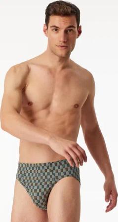 Supermini Slip mineral kariert - 95/5 4