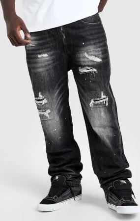 Supply & Demand Etch Relaxed Ripped Jeans - Herren, Blau